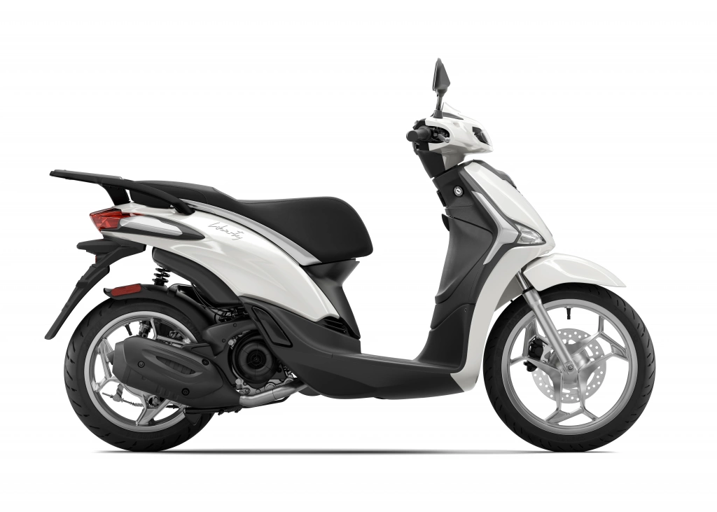 Piaggio Liberty 50 MY 2025 Weiss Luna Seite rechts
